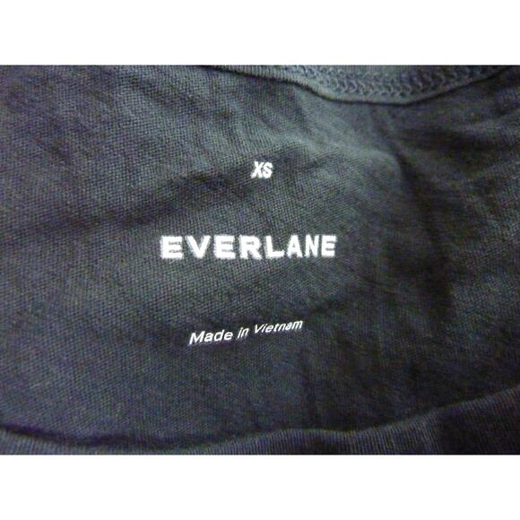 Everlane Oversized Cotton Air Black Short Sleeve Top Shirt Tee XS - Picture 6 of 7